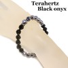 [Stone jewelry japan] Terahertz Mineral Black Onyx Star Cut 8mm