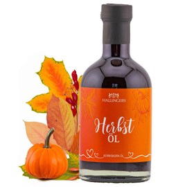 Hallingers Autumn Oil - Premium Food Oil for Seasoning, Marinating and Grilling (Glass) - Easter Gifts Easter Basket Easter Eggs & Easter Decoration | New Home Retirement Friendship Recovery