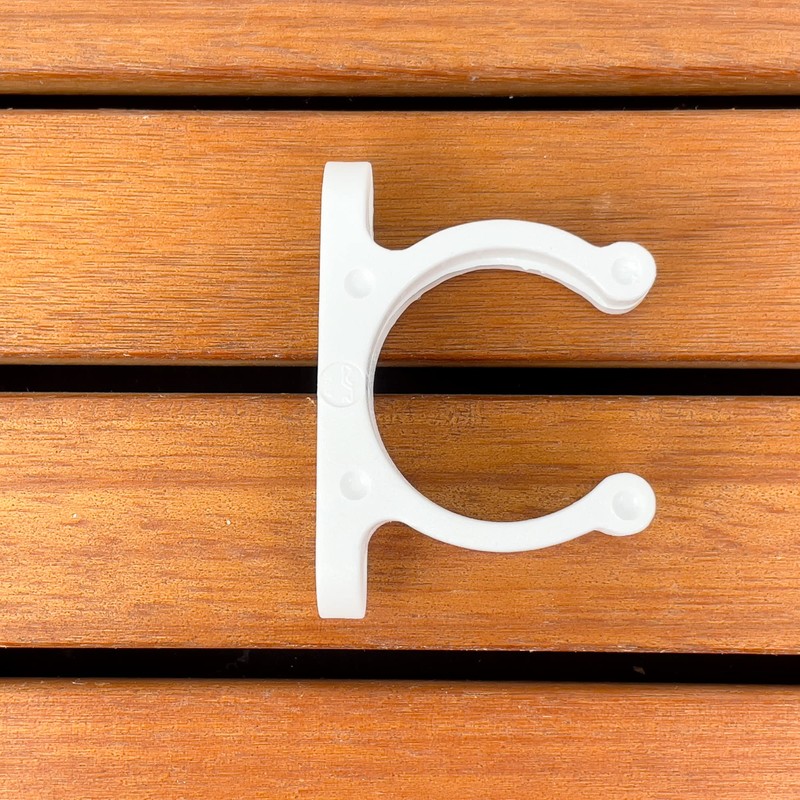 GATE14® Rowing and Paddle Holder, White Plastic Clamps Diameter Max