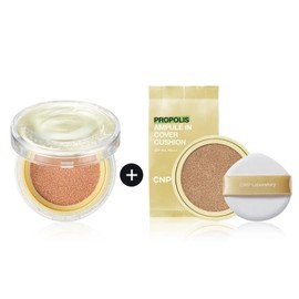 Glowing Cover Makeup Shop PICK Cha&Park Propolis Ampoule In Cover Cushion 15g Refill Plan Original + Refill / 광채커버메이크업샵PICK 차앤박 프로폴리스 앰플 인 커버 쿠션 15g 리필기획 본품+리필