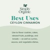 Simply Organic, Canela De Ceylon, 59 Gr.
