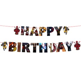 Dedpol Happy birthday banner - Birthday Decorations.