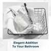 RYTOXILO Bathroom Accessories Set, 4 Pack Clear Glass Bath Accessory