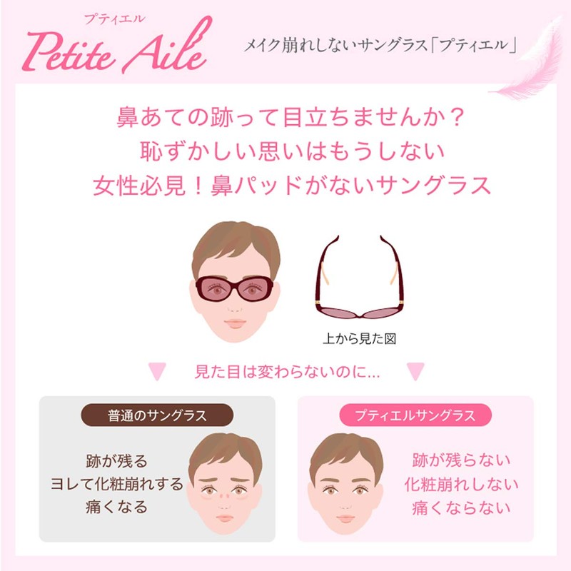 iZONE Petit Elle P4910 Nose-Friendly Women's Brand High-Performance Polarized Sunglasses