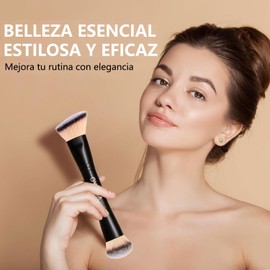 28 PCS Set de Brochas para Maquillaje,5 Brocha para Maquillaje de Premium,1 Coletero,9 Puff Se,2 Muñequera,8 Esponja de Maquillaje,3 Bolsa,Brochas para Maquillaje Profesional para Viajes y Uso Diario