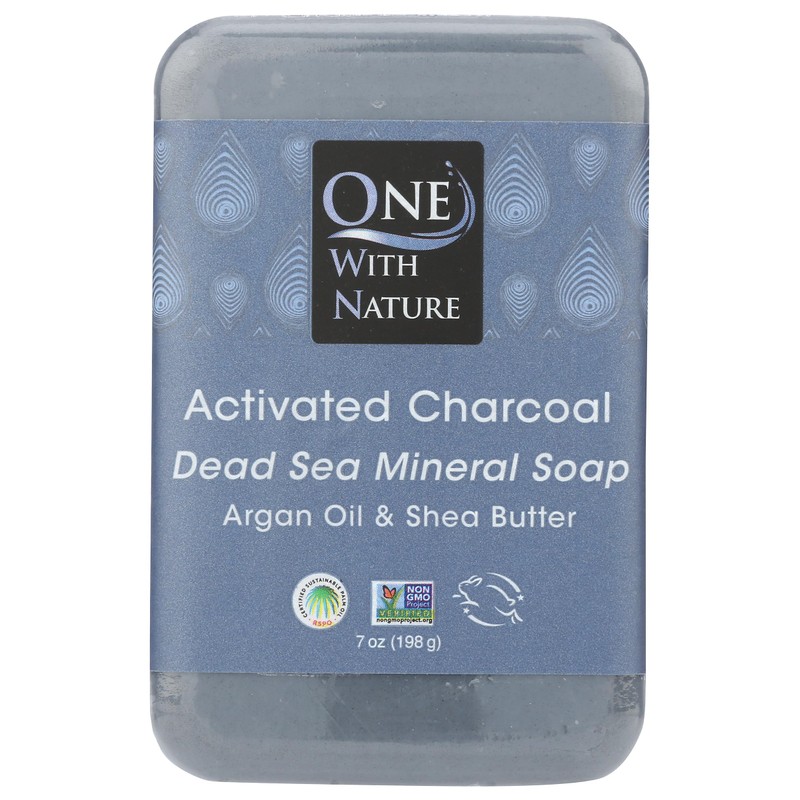 ONE WITH NATURE, BAR SOAP,ACTIVAT CHARCOAL 7 OZ