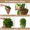 ZFProcess Artificial Faux Hanging Plants Basket for Spring Summer Outdoor