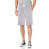 Southpole Men's Athletic Fleece Shorts, Inseam 10", Drawstring, Heather Grey