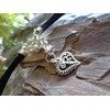 ◦•●◉✿ SCHWARZES OKTOBERFEST BAYERN DOPPEL HERZ HALSBAND ✿◉●•◦ veganes Leder,
