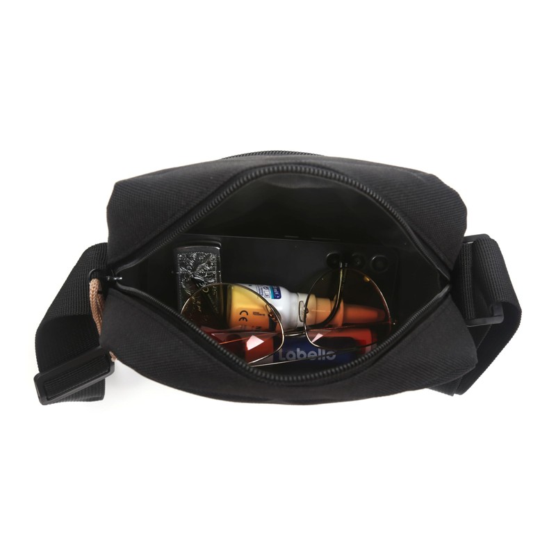 Ragusa-Trade Classic Women's and Men's Shoulder Bag, Black, 23 x