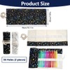 36 Holes Canvas Pencil Roll Roll, 2 Pieces Pencil Roll,