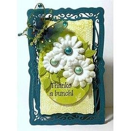 Rectangular Lace Cutting Dies with Metal Frame for Scrapbooking Cutting Dies, Embossing, Photos, Crafts, Decorative Paper Cards, Die-Cutting for Home and Kitchen