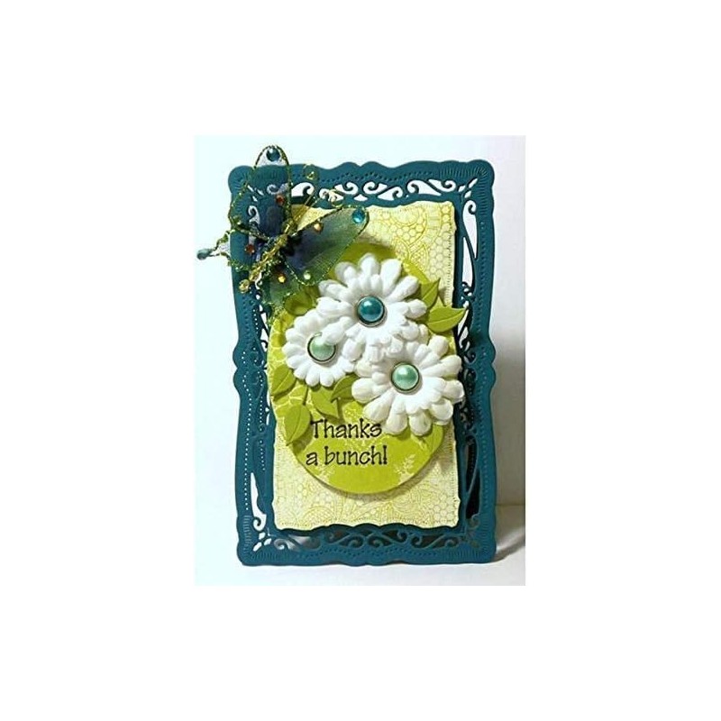 Rectangular Lace Cutting Dies with Metal Frame for Scrapbooking Cutting