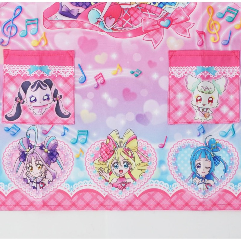Pretty Cure Children's Apron Original Set, 43.3 inches (110 cm),