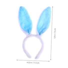 rabbit headband easter bunny headband wreath decor easter party headband Easter bunny Costume furry headband Bunny Costume Hairbands Party Headdress girl child hairy bunny girl