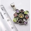 SilverStarJewel - Colgante de plata de ley maciza con múltiples