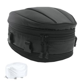 Shkalacar Motorcycle Tail Bag, Multifunctional Motorcycle Back Seat Bag, Luggage Storage Bag for Back Seat with Fastening Strap, Rain Cover