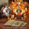 VORATHIS Book Nook Kit - DIY Miniature World Library Booknook