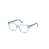 GUESS GU50265 092 Shiny Light Blue 45/18/130 GIRL Glasses, 092