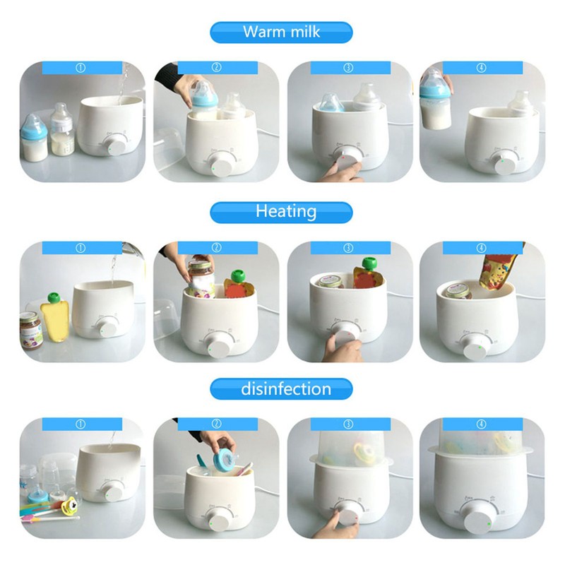 Milk Bottle Warmer Fast 5 Minutes Heating Automatic Thermostat Function