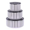 XYQXYQ 3-Piece Ceramic Bowl Set with Lids - Versatile Kitchen