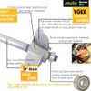 Akylin 6pcs Classical Cove Router Bit Set,1/4" Shank Cove &