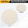 WorkBless 10PCS Wool Felt Polishing Pads, 3 Inch Buffing Wheel