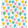 Printed Polycotton Craft Fabric Material - Happy Balloons, 1Mtr 110cmx100cm