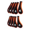 10 Pcs Golf Iron Head Cover Set with Zipper Golf