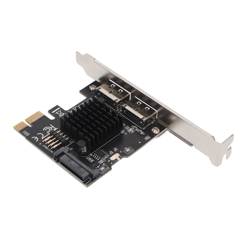 PCIE to Power ESATA Expansion Card 2 Port 6.0Gbps Support