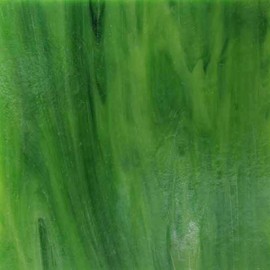 Wissmach Stained Glass Sheet: Dark Green Dense Opal
