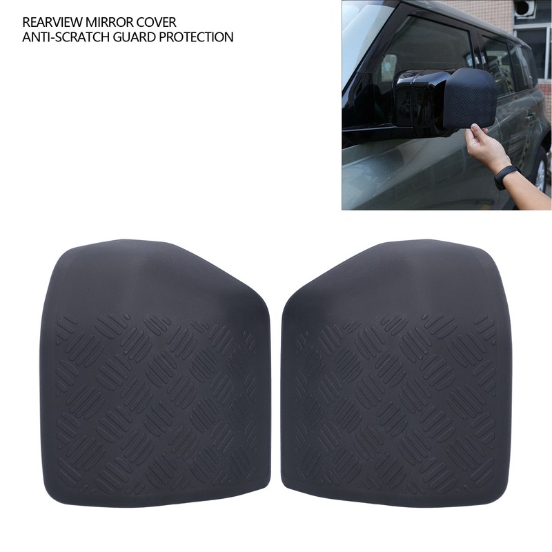 2pcs Rearview Mirror Cover Anti Scratch Guard Protection Fit for