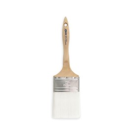Zibra Flat Paint Brush for Top Coats, Flat Surfaces, Walls and Doors, 3-inch, Comfort Handle, for All Paints and Stains