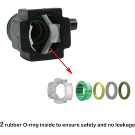 TKSE Fuel Line Connector, Fuel Line Quick Release Connect Connector Motorcycle Hose Coupler ID6(Female 7.89mm Elbow)