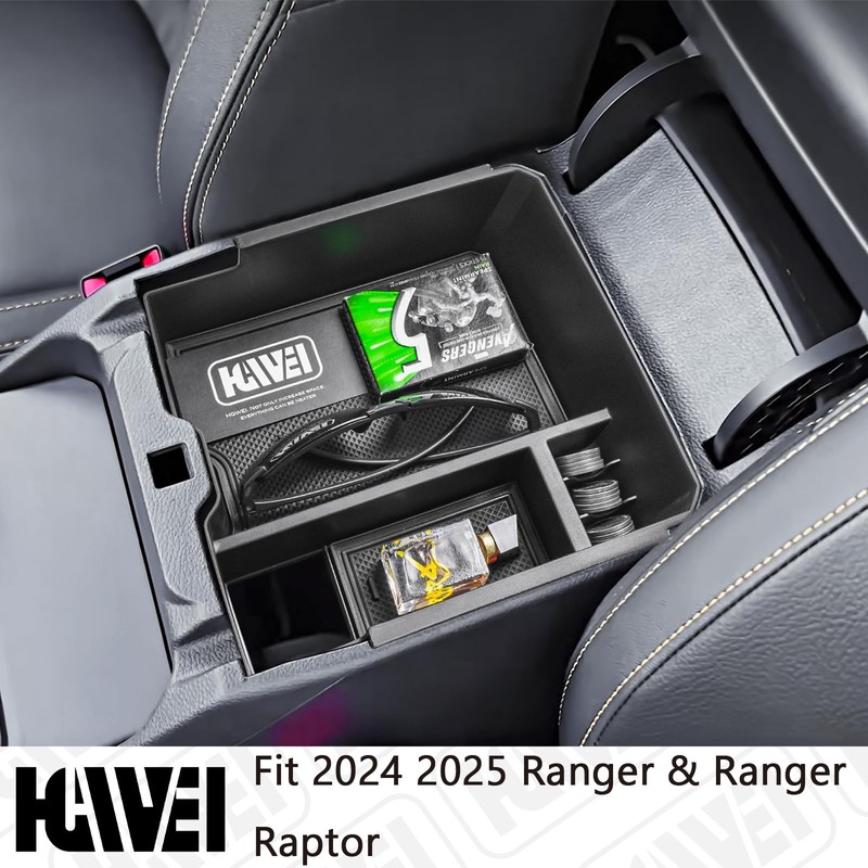 HGWEI Center Console Organizer Tray Compatible with 2024 2025 Ford