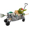 Creative Outdoor Distributor All-Terrain Folding Wagon, (Grey) - Multipurpose Cart
