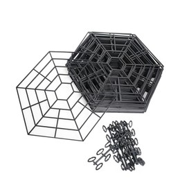 Generic 20Pcs Fishing Pond Net Protectors Netting Accessories Easy Install Hexagonal Pond Guards Protective Covers for Backyard