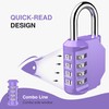 Puroma 1 Pack Combination Lock 4 Digit Locker Lock Outdoor