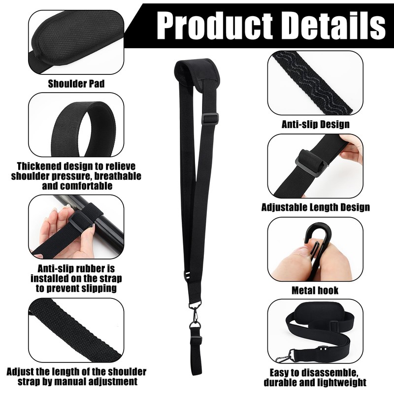 Meng Jiaran Strimmer Harness Padded Belt Shoulder Strap,2PCS Adjustable Strimmer