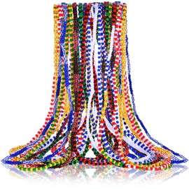 Siifert 11 Pcs Santeria Bead Necklace Set Eleke Collar De Santeria Elegua Unisex Stretch Necklace Orula Eleggua Shango Oya (39.37 Inch)