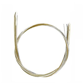 GOODCHI Mizuhiki Set, Gold, Silver, Water Drawing, String Hair Ornament, Traditional Colors, Crafts, Material Length: Approx. 35.4 inches (90 cm), Set of 30