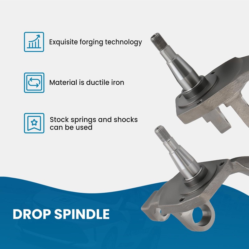 maXpeedingrods 2.5” Front Drop Spindle Lowering Kit for VW Beetle/Bug