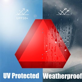 Kichwit Kichwit Aluminum Slow Moving Vehicle Sign Triangle Sign, 15.6" x 13.6", Reflective Heavy Duty Aluminum Metal Safety Sign for Golf Cart Farm Tractors Outdoor Use