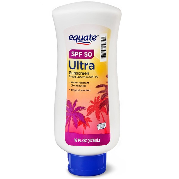 Equate Ultra Protection Sunscreen Lotion, SPF 50, 16 Fl Oz.