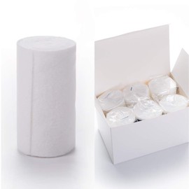 HOSPORA Medical Cotton Cast Padding Roll, 6 Inch x 8 feet, Individual Pack(Pack of 6)