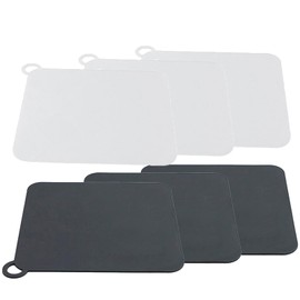 6 Pcs Silicone Drain Cover Tub Stopper Shower Tub Drain Cover Floor Drain Cover to Keep Bugs Out Silicone Sewer Anti-Odor Mat Deodorizing Plugs for Bathroom Kitchen Laundry(Grey and White)