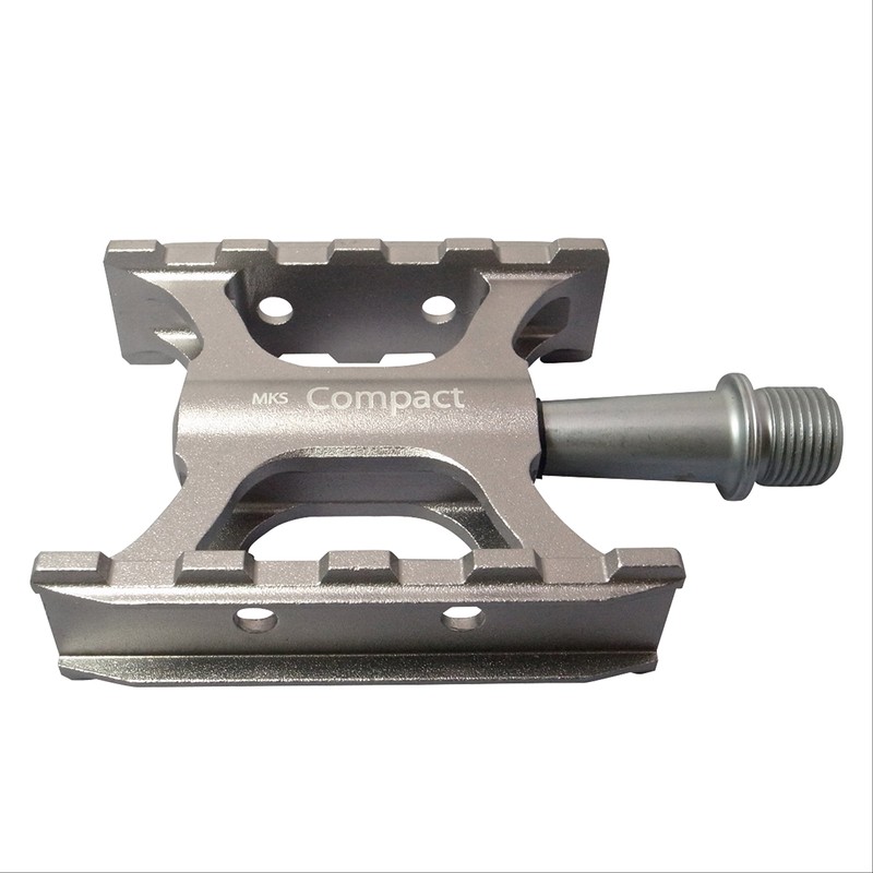 MKS (Mikashima Seisakusho) Bicycle Pedal, Compact, Silver