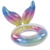 Swimming Ring Sparkling Sequins Rainbow Gradient Wings Swimming Ring Summer
