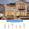 SNRU Large Dusk to Dawn Outdoor Wall Light 3-Light, 18"