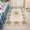 Ukeler Luxury Soft Rustic Floral Area Rugs Washable Elegant Non